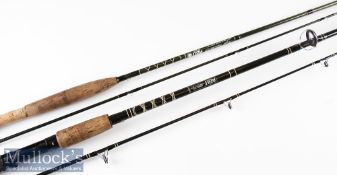 2x Abu Made in USA Fly and Spinning decorative rods – “Royal Carbolite 678” model 8ft 6in 2pc line