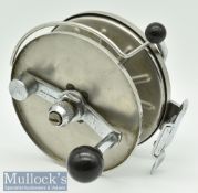 Allcocks Commodore Big Game Stainless Sea Reel: 6” dia with counter balanced handle with central