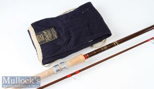 Fine as new Hardy Bros Made in England “Richard Walker Avon” Fibalite rod - 10ft 2pc - with amber