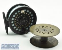 Miscellanea collection of Hardy and Grey Reels and spare spool – Hardy The Gem 3.25” dia alloy fly
