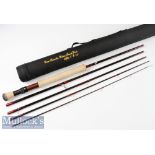 Fine and unused Oscar Traveller (USA) Deluxe Travel Rods trout fly rod – 9ft 5pc line 6/7# - with