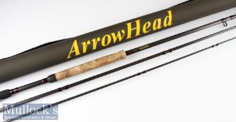 Good Michael Evans “Arrowhead Speycaster” carbon salmon fly rod – 15ft 3pc line 9/11# - with 2x