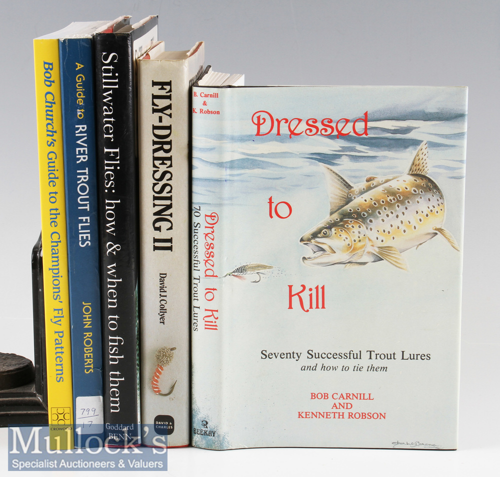 Collection of Fishing Books on Flies (5) - John Goddard “Stillwater Flies - How and when to fish