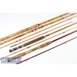 Assortment of Match, Spinning and Fly rods – Decorative Whole cane Combination Float rod 11ft 6in