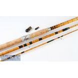 Fine Allcocks Redditch “Gloria” Spanish Reed/Split Cane rod fully refurbished – 12ft 3pc with