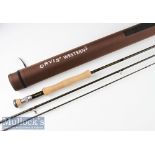 Fine as new Orvis “Western3 107-3 Tip Flex” Carbon fibre fly Rod – 10ft 3pc -line 7# with Fuji style