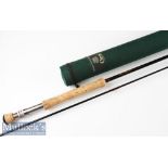 Good Orvis Trident PM10 trout fly rod – 10ft 2pc line 6#, wt 4 5/8oz - with anodised screw locking