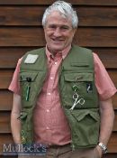 Heron Anglers Fly Fishers Floatation Waistcoat – with 4 pockets, wool pad, 3x enamel pin badges incl