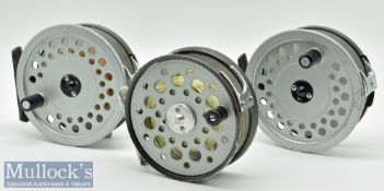 Collection of Hardy and Farlow fly reels (3) – 2x Hardy Bros England The Viscount 150 Mark II