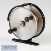Hardy Bros Alnwick 4” Goodwin centrepin sea reel stamped by appointment to the late King George V,