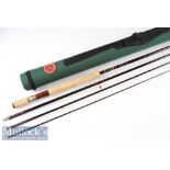 Fine Hardy Bros Made in England “The Hardy Sovereign” sea trout travel fly rod – 10ft 4pc line 7/