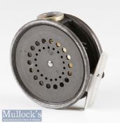 Hardy Bros England The Perfect 3 3/8” alloy trout fly reel with agate line guide, smooth alloy foot,
