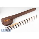 Fine Sage Flight 484 Carbon Travel Fly Rod - 8ft 6in 4pc line 4# - wt 3 1/8oz – fuji style butt