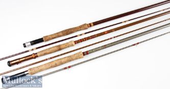 Collection of various useable trout fly rods (3) – Edgar Sealey “Glane” Conolon Live Fibre fly rod