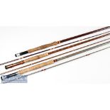 Collection of various useable trout fly rods (3) – Edgar Sealey “Glane” Conolon Live Fibre fly rod