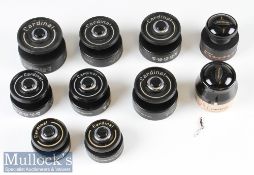 Collection of 10x ABU Cardinal Spare Spools from models including 52, 54, 55 and 57, some appear
