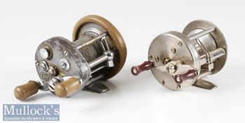 ABU Record 1500 Model C bait casting reel level wind multiplier maker’s Record logo to foot, twin