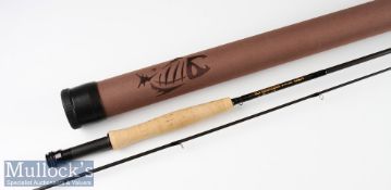 Fine as new G Loomis GLX (FR 1085) carbon fly rod – 9ft 2pc line 5# with 2x fuji style lined butt