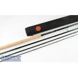 Fine Hardy “Uniqua” carbon salmon fly rod - 15ft 4pc line 10# - with Fuji style lined butt guide-