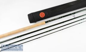 Fine Hardy “Uniqua” carbon salmon fly rod - 15ft 4pc line 10# - with Fuji style lined butt guide-