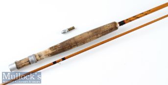 Hardy Bros Made in England “The Phantom” Hollokona trout fly rod – 2pc line 6#, clear Agate lined