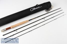 Fine unused White River USA “Classic” WR804-4 carbon trout fly travel Rod – 8ft 4pc line #02gm -