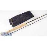 Fine Bruce & Walker “River Trout Compound Taper” carbon fly rod - 8’6” 2pc line 3-6#, Agate lined