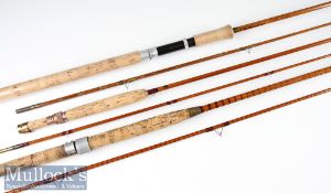 3x various split cane fly, match and spinning rods to incl J S Sharpe, Hardy et al – J S Sharpe