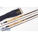 2x Hardy Made In England Fibalite Trout Fly rods – both 9ft 2pc line 6# and line 7# - with