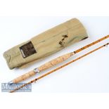 Fine Hardy Bros Alnwick “The CC de France” Palakona fly rod ser. no. H28851 – 9ft 2pc - clear