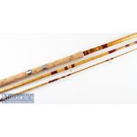 Fine A E Rudge & Son Redditch “Float Fisher” Spanish Reed/Split Cane rod fully refurbished – 12ft