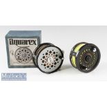 J S Sharpe Aberdeen Aquarex Mk II 4” fly reel with U line guide, alloy foot, runs smooth with