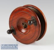 Reuben Heaton Built 6” wood and brass star back sea reel brass lined back plate and rear drum