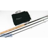 Shakespeare “Carbo Feather Lite Graphite 1728” Salmon Fly rod – 14ft 6in 3pc line 9-11# fuji style