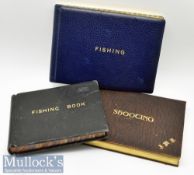 3x Interesting Scottish Fishing and Shooting Record Books and Ephemera from the golden era in the