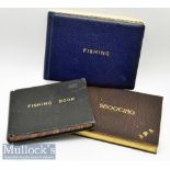 3x Interesting Scottish Fishing and Shooting Record Books and Ephemera from the golden era in the