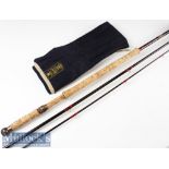 Good Hardy Bros Made in England “The Graphite Salmon Fly De-Luxe” rod – 15ft 4in 3pc line wt 10#,