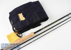 Fine Bruce and Walker “Salmon and Sea Trout” carbon fly rod -10’6” three-piece line 7-9# with Fuji