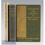 2x Books on Salmon and Trout and Imitation of Insects by American Authors – Dean Sage and Others “