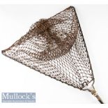 Vintage Hardy’s Made in England “Atlas” heavy duty alloy and brass collapsible salmon landing net