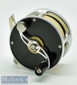 Fine unnamed Cascapedia style small wide drum fly reel – 2.5” dia with Nickle silver frame,