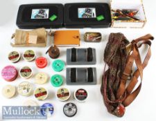 Collection of various fishing/shooting accessories - to incl 2x unused Efgeeco Lure/Fly boxes with