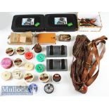 Collection of various fishing/shooting accessories - to incl 2x unused Efgeeco Lure/Fly boxes with