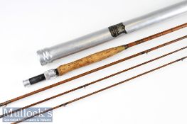 Hardy Bros Alnwick “The Fairy” palakona trout fly rod ser. no E12116 c1928 – 9ft 6in 3pc with