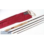 Good Hardy Made in England “Hardy Sovereign” carbon graphite sea trout travel fly rod – 11ft 4pc