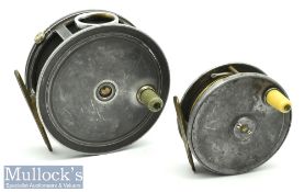 S Allcock & Co Redditch The Marvel alloy 4½” alloy fly reel with nickel plate line guide, smooth