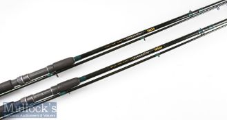 2x Good Penn Progression Carp Rods – 12ft 2pc with Fuji style lined black anodised guides-2.25lb -