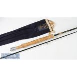 Good Hardy Made in England “Richard Walker Farnborough No. 3” graphite fly rod – 10ft 2pc line 7/