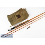 Hardy Bros Alnwick “The Gold Medal” Palakona trout fly rod ser. no. H9422 10ft 3pc with clear