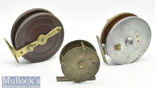 Collection of various Wooden and Alloy combination centre pin reels etce (3) – Slater Style 4”